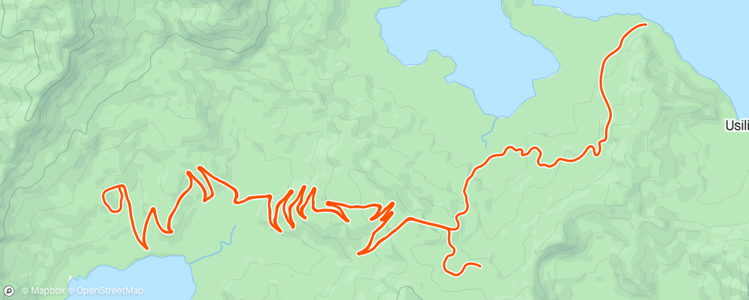 Map of the activity, 20240421: Zwift - Road to Sky in Watopia