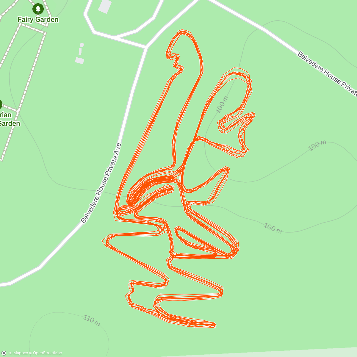 Map of the activity, Leinster league rd 4, lakeside wheelers