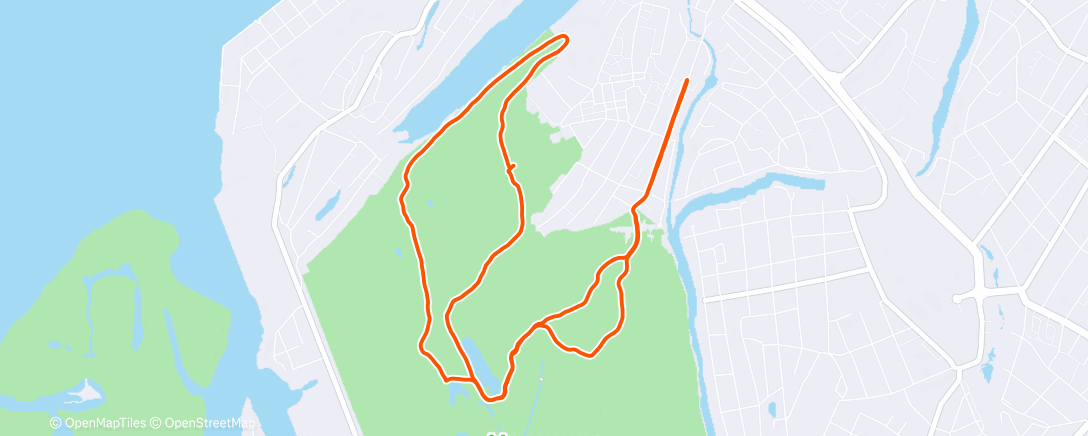 Map of the activity, Утренний забег