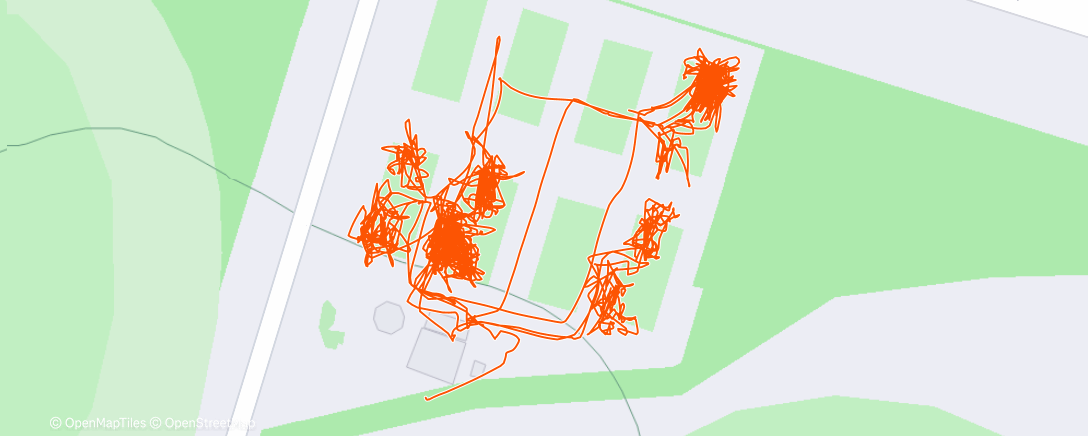 Map of the activity, Tennis social BTC