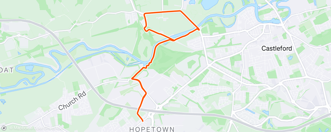 Map of the activity, Lunch Run ☁️