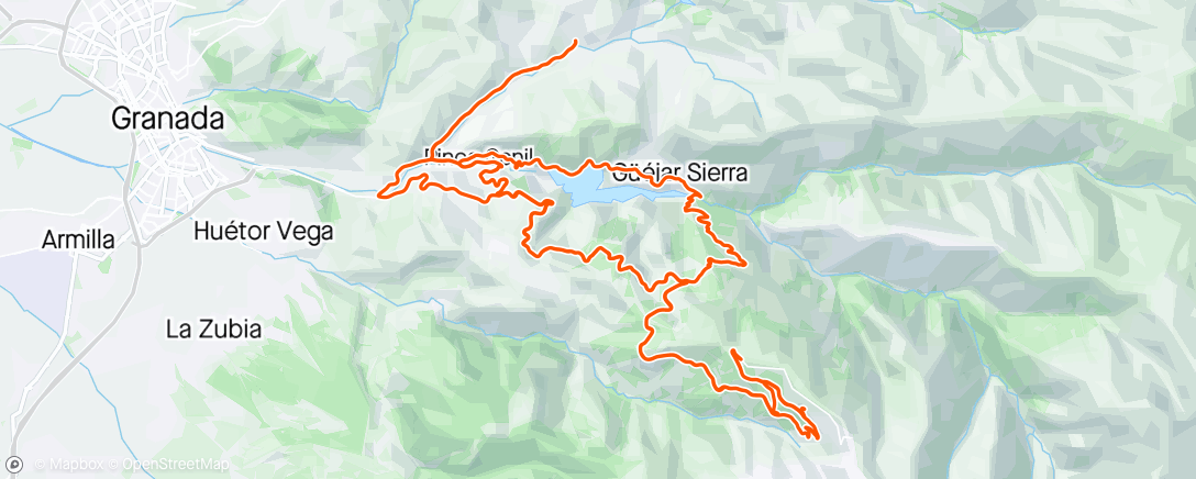 Map of the activity, Sierra #19 Sprinten ouni Loft