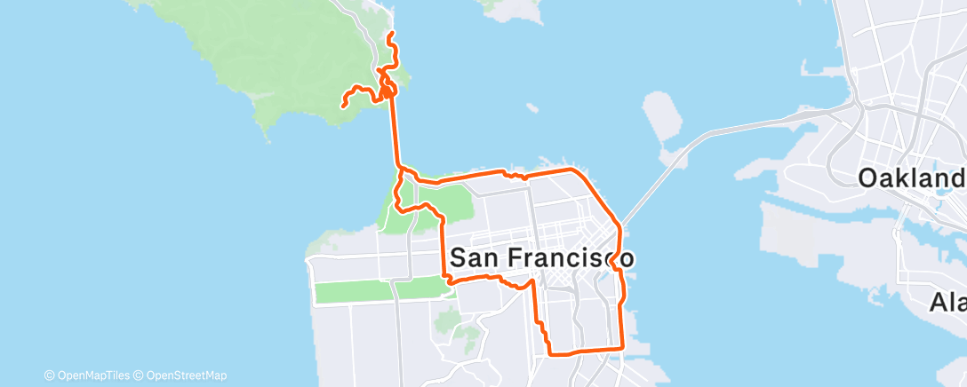 Map of the activity, Lunch Ride