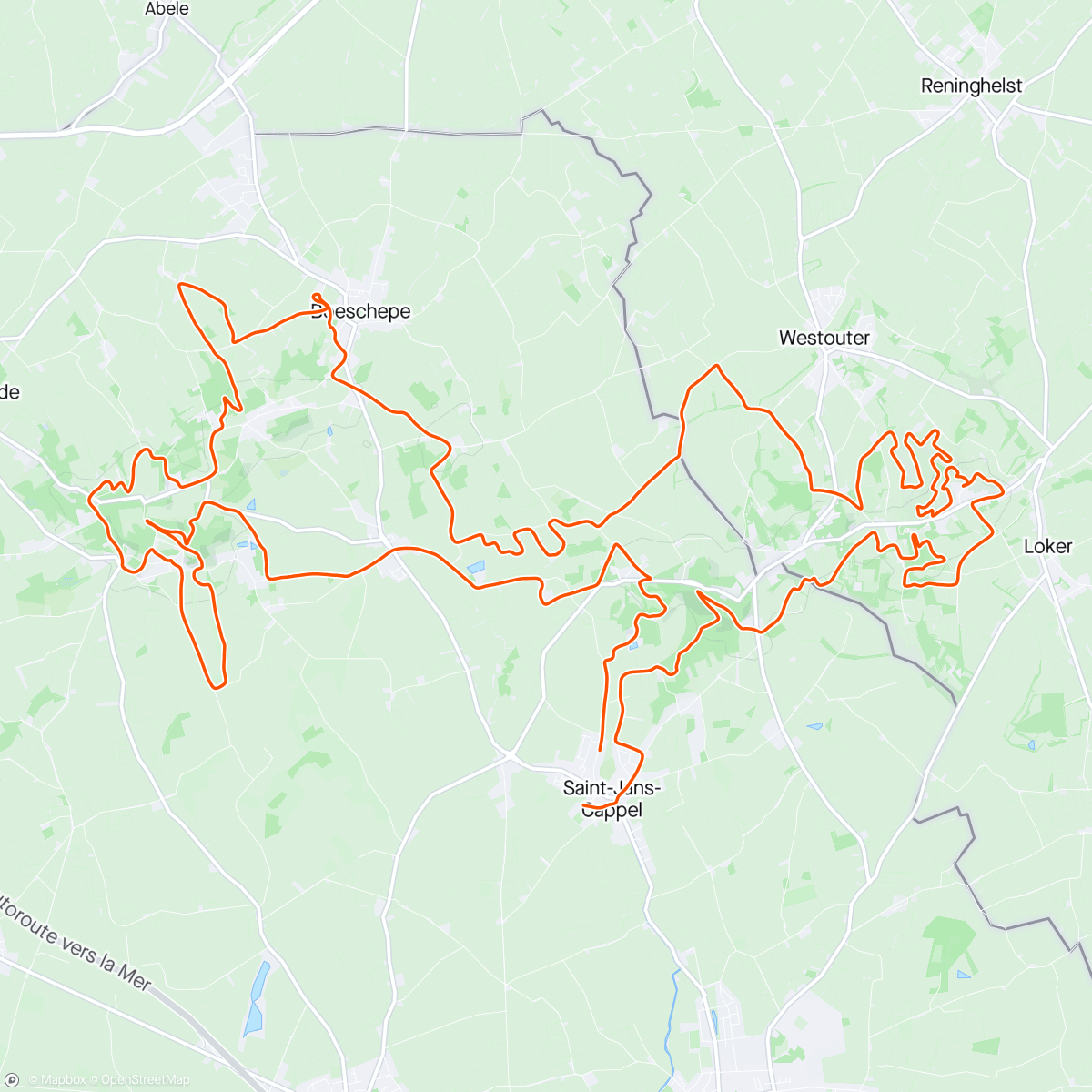 Map of the activity, NTMF 42km
