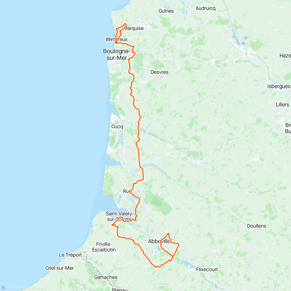 Map of the activity, 4 Jours de Dunkerque 2.Pro - Étape 2