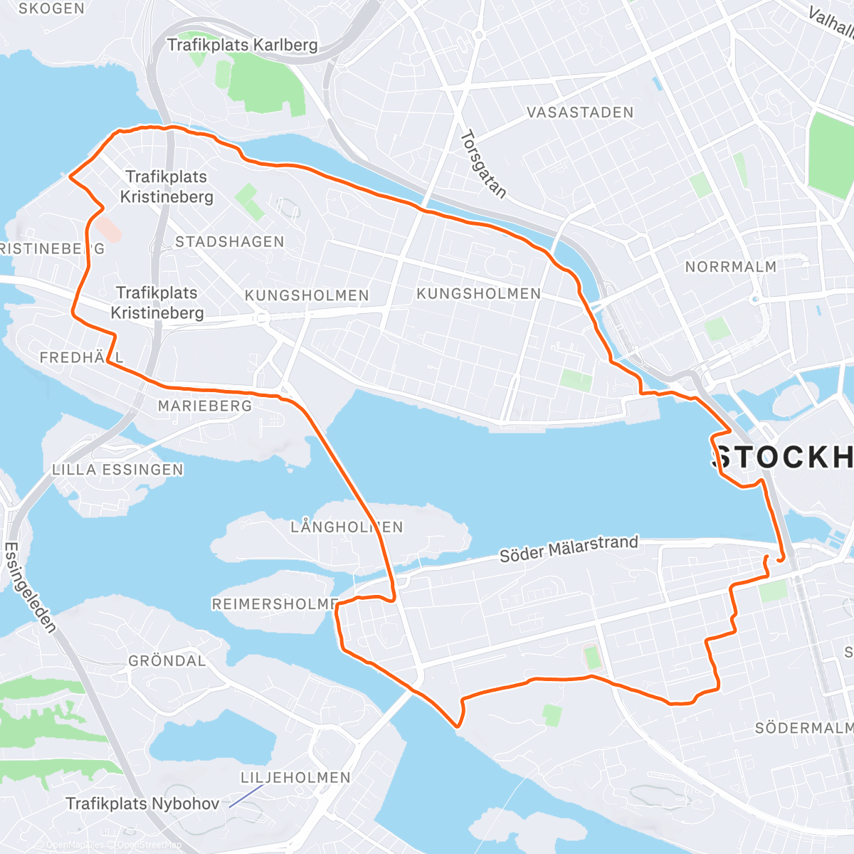 Map of the activity, Yule Run