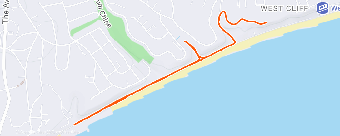 Map of the activity, Morning Run