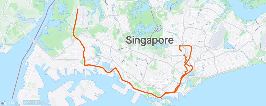 Map of the activity, ANH extension ride