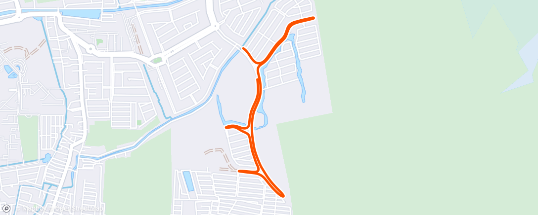 Map of the activity, Morning Run