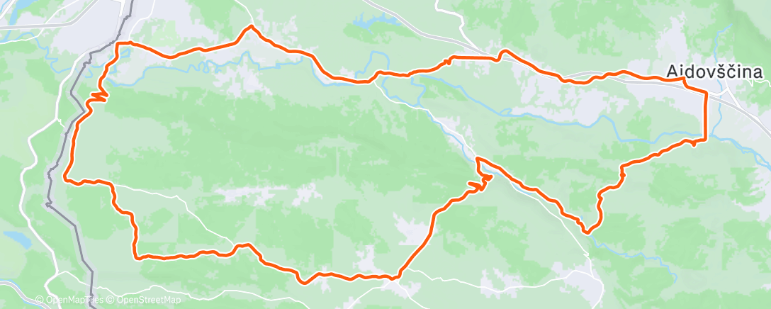Map of the activity, Morning Ride