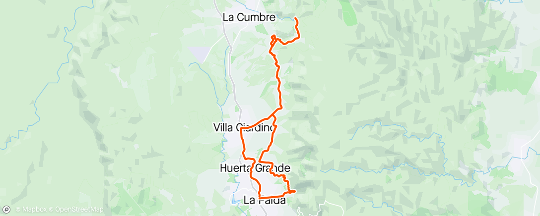 Mappa dell'attività Vuelta ciclística por la tarde