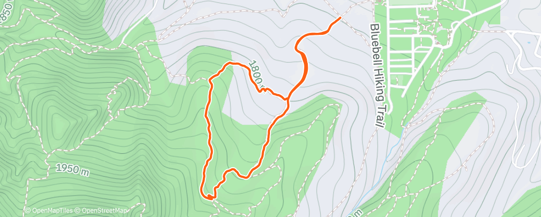 Map of the activity, Chataqua Loop