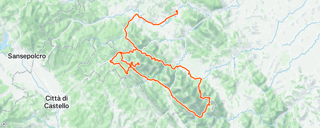 Map of the activity, Giro stage 7 into pink for Elisa!!