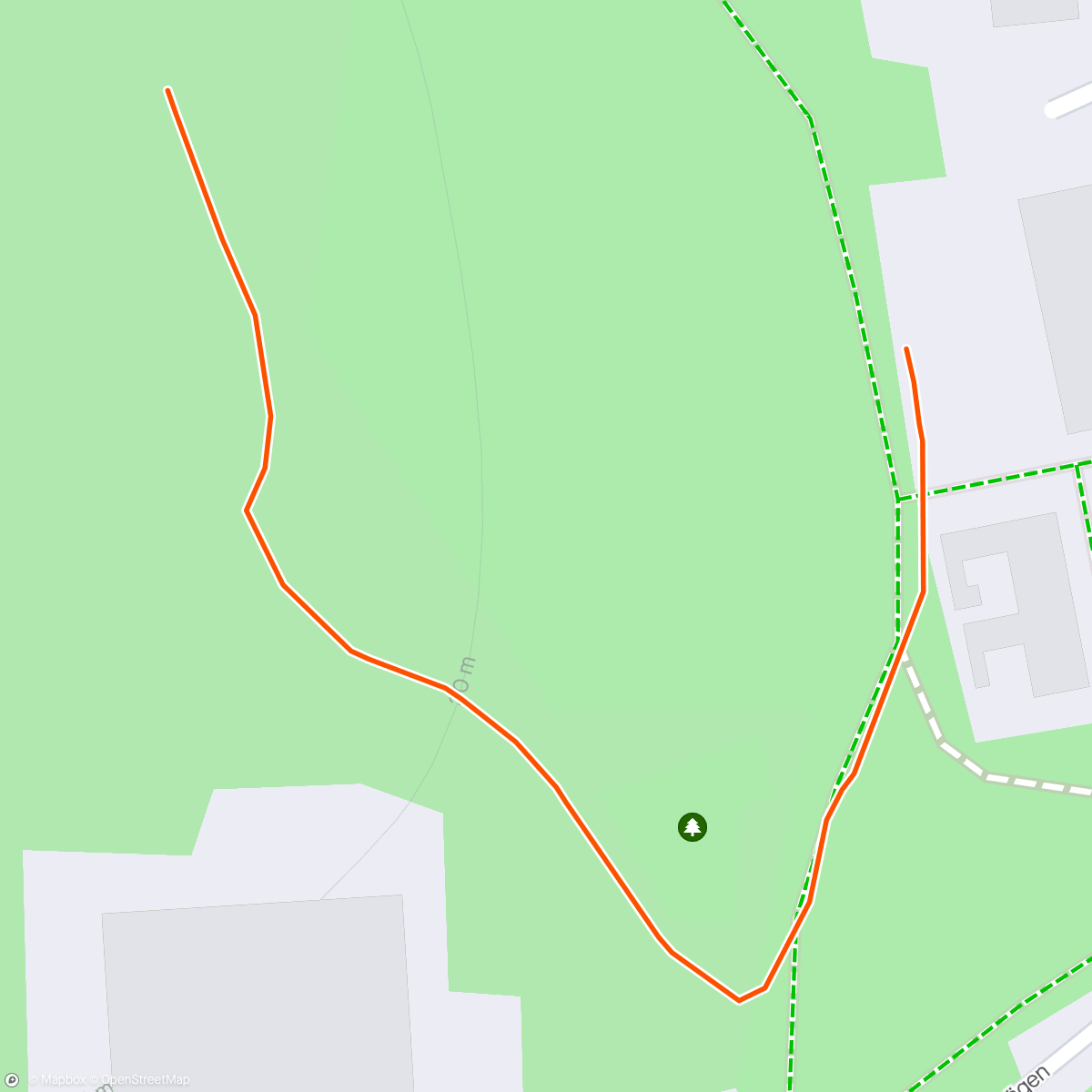 Map of the activity, Ella park with the wife
