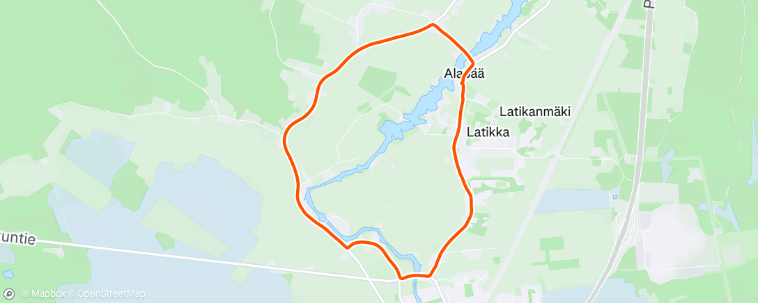 Map of the activity, Night Run