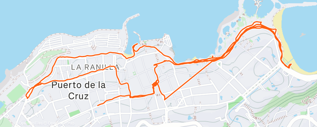 Map of the activity, Lunch Walk