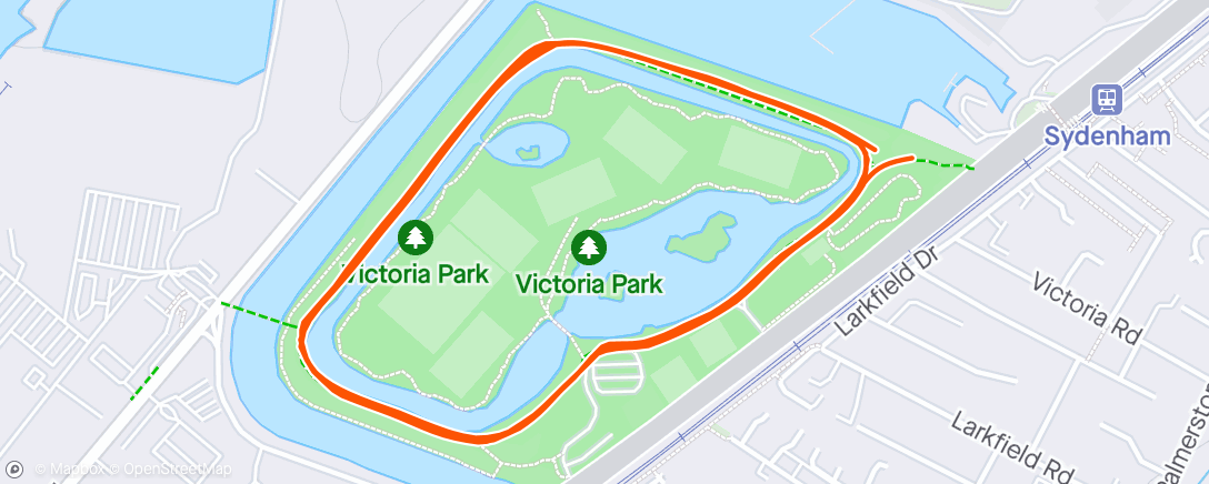 Map of the activity, parkrun #268