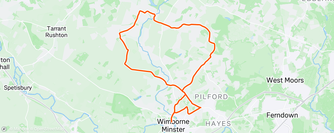 Map of the activity, Chatting and pedalling...