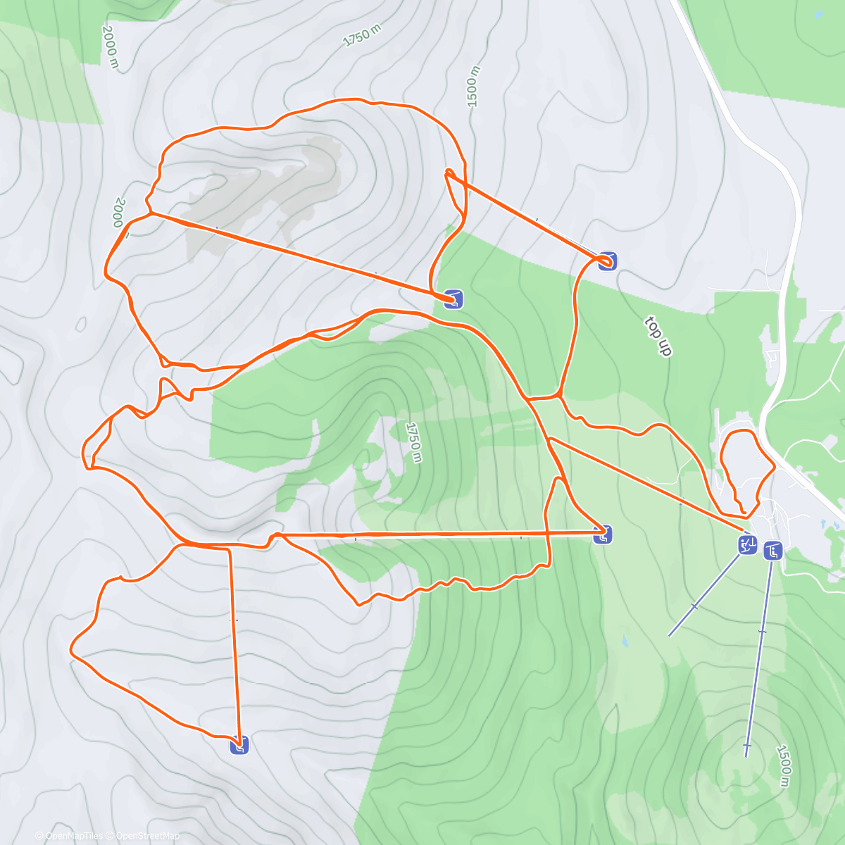 Map of the activity, Morning Run