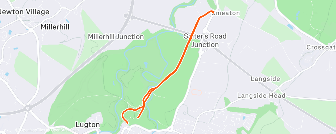 Map of the activity, 5k