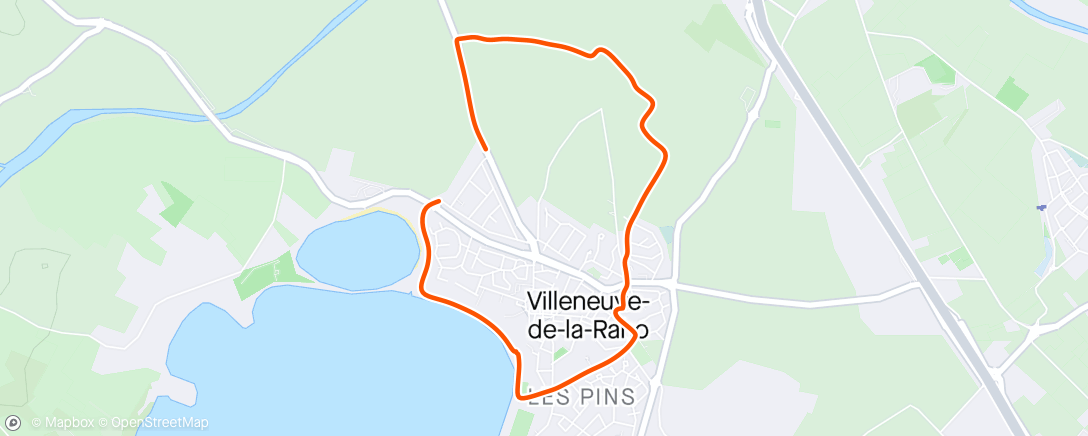 Map of the activity, Urban family trail in Villeneuve 💕