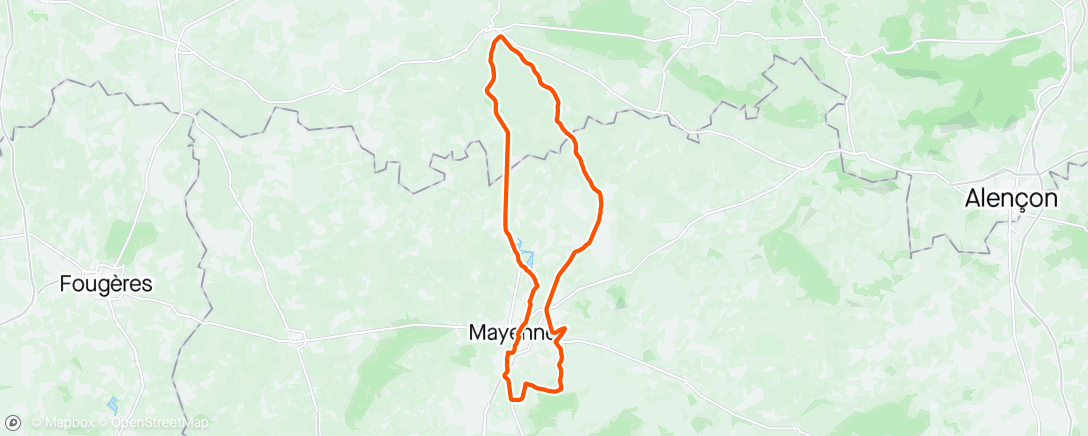 Map of the activity, Sortie vélo, un ptit tour dans l'orne 👌🌞