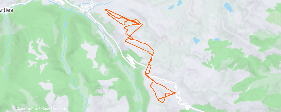 Map of the activity, Esquí alpino matutino