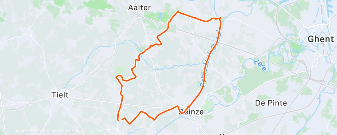 Map of the activity, Middagrit