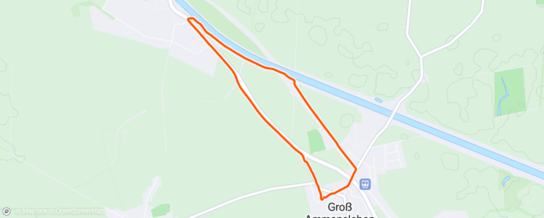 Map of the activity, Lauf am Nachmittag