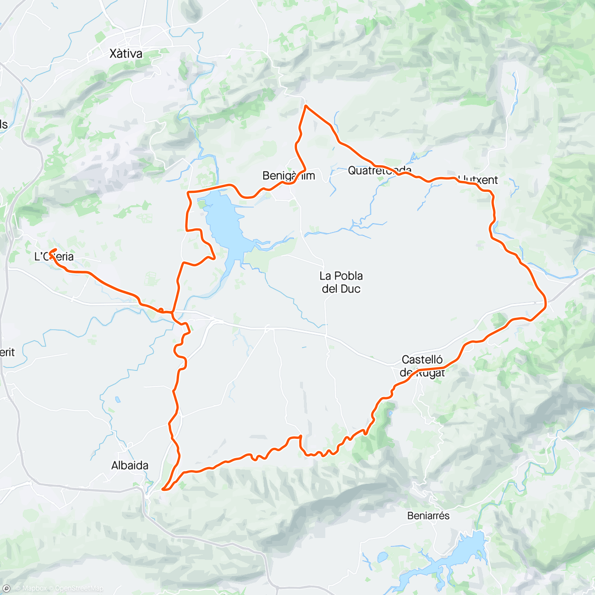 アクティビティ「Ombria del Benicadell 🌪🌪」の地図