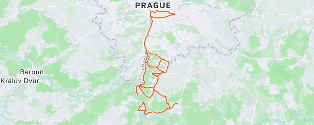 Map of the activity, Morning Ride