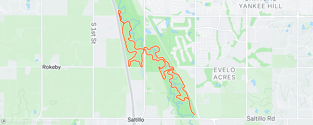 Map of the activity, Afternoon Hike