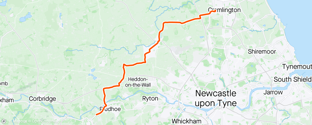 Map of the activity, Morning Ride