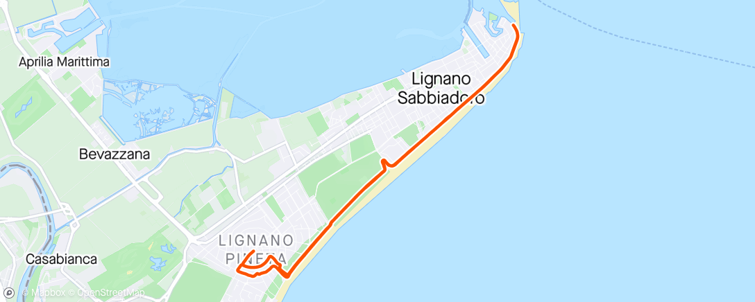Map of the activity, Sessione di gravel biking all’ora di pranzo