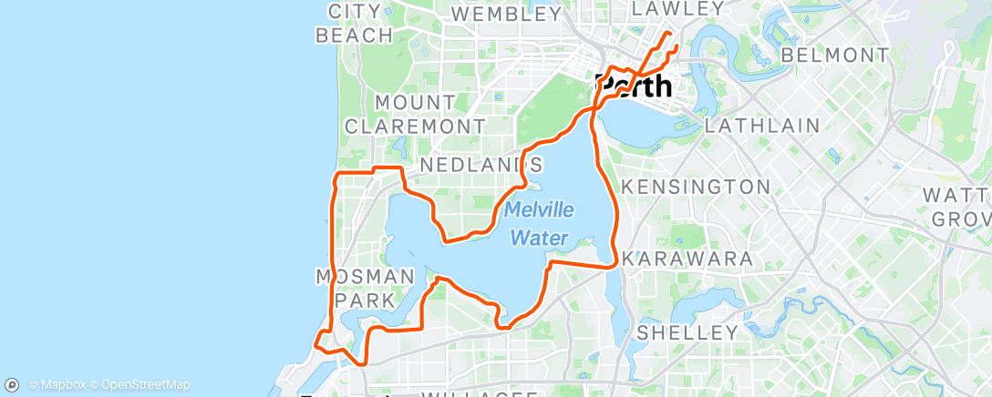 Map of the activity, Morning Ride