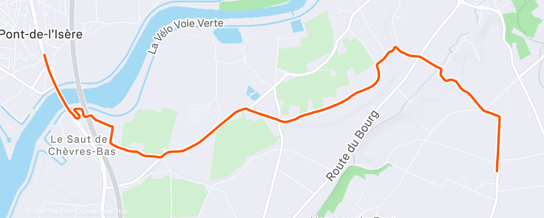 Map of the activity, Randonnée dans l'après-midi