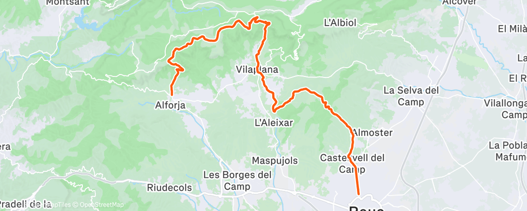 Карта физической активности (Monday commute)