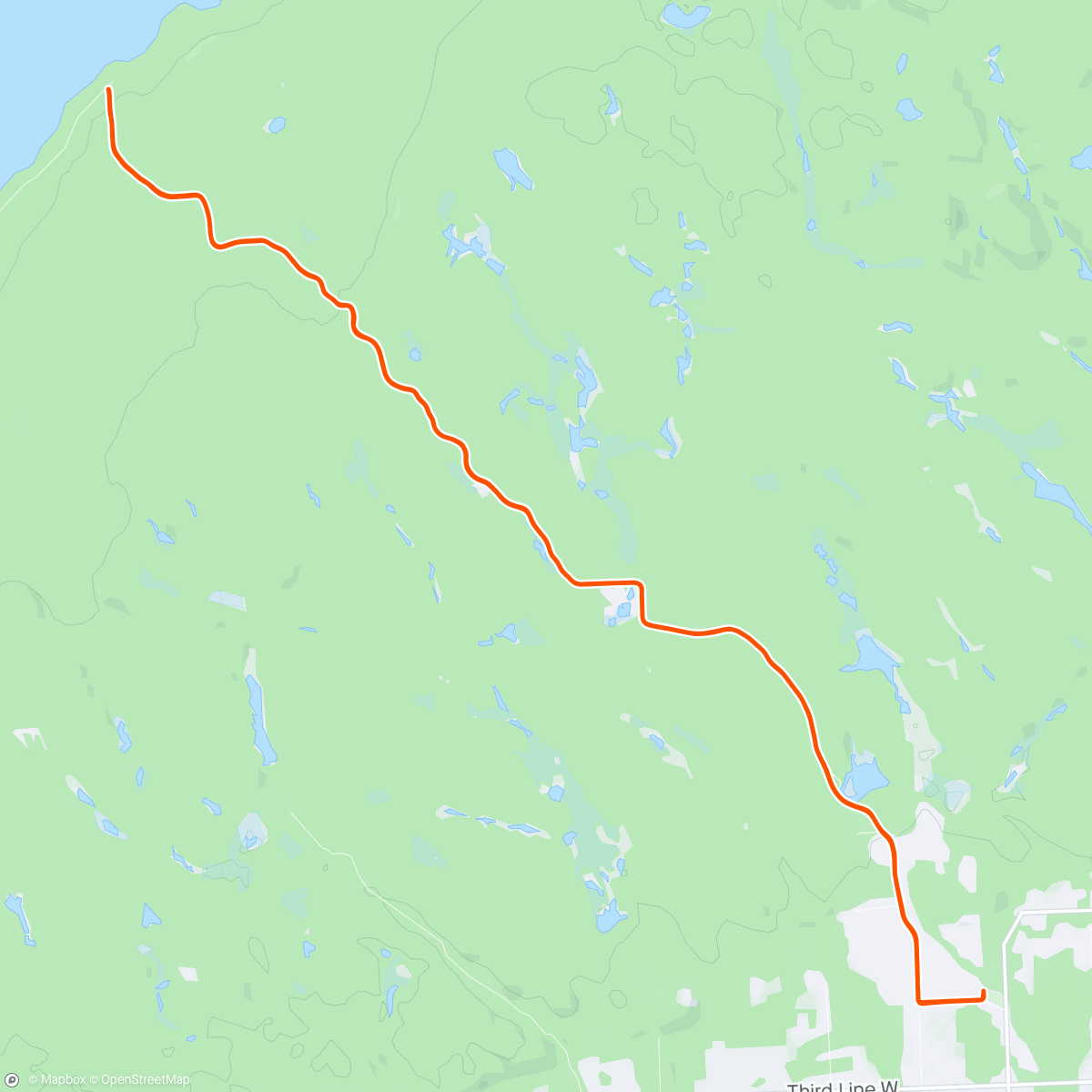 Map of the activity, Red Rock gravel race