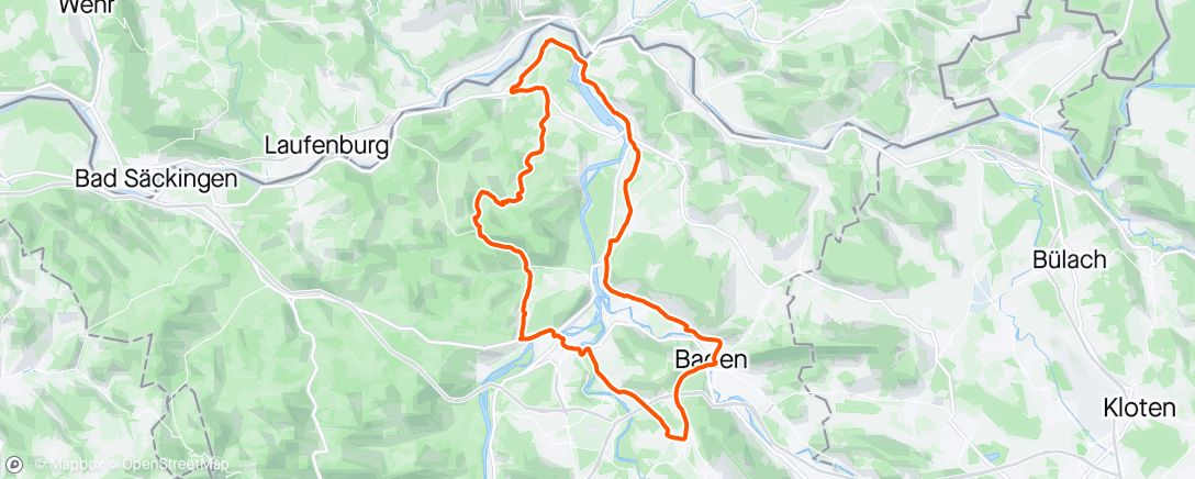 Map of the activity, Auffahrtfahrt