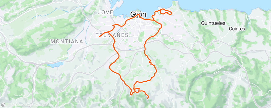 Map of the activity, Afternoon  Ride