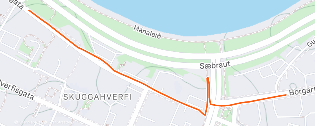 Map of the activity, Lunch Ride