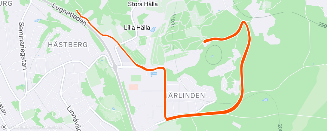 Map of the activity, Högbo 🤤