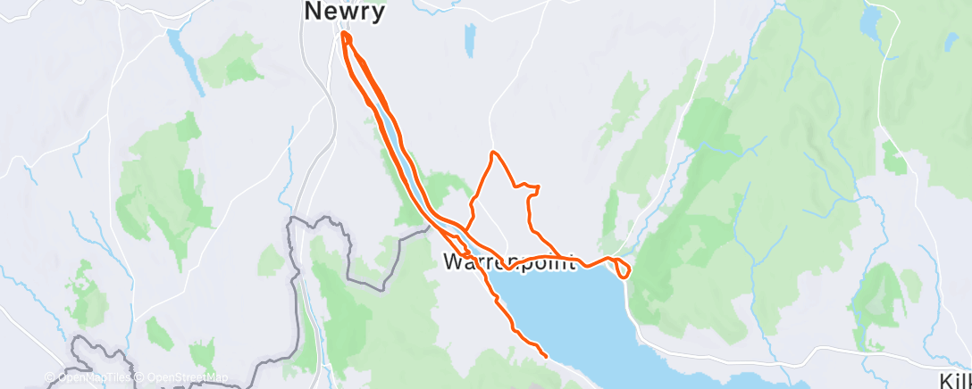 Map of the activity, Afternoon Ride