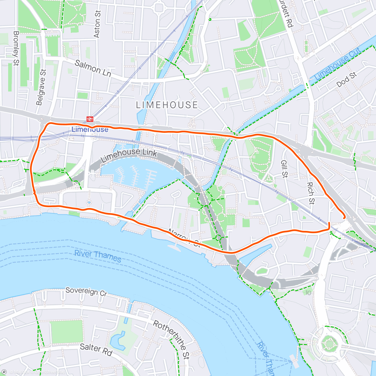 Map of the activity, Blue line innit