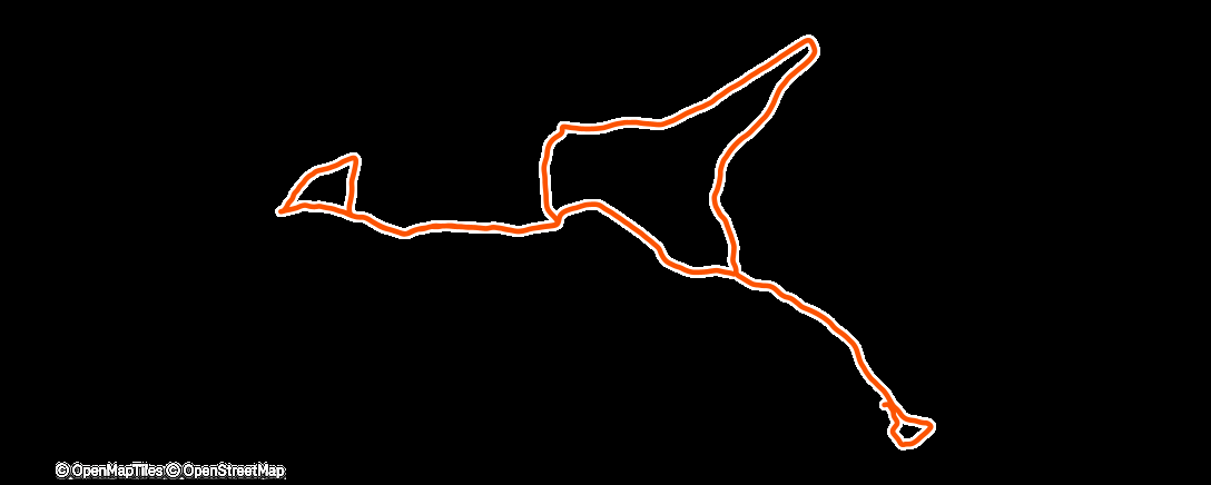 Map of the activity, Lauf am Morgen