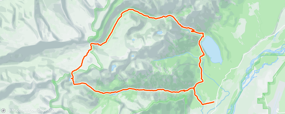 Map of the activity, Morning Trail Run