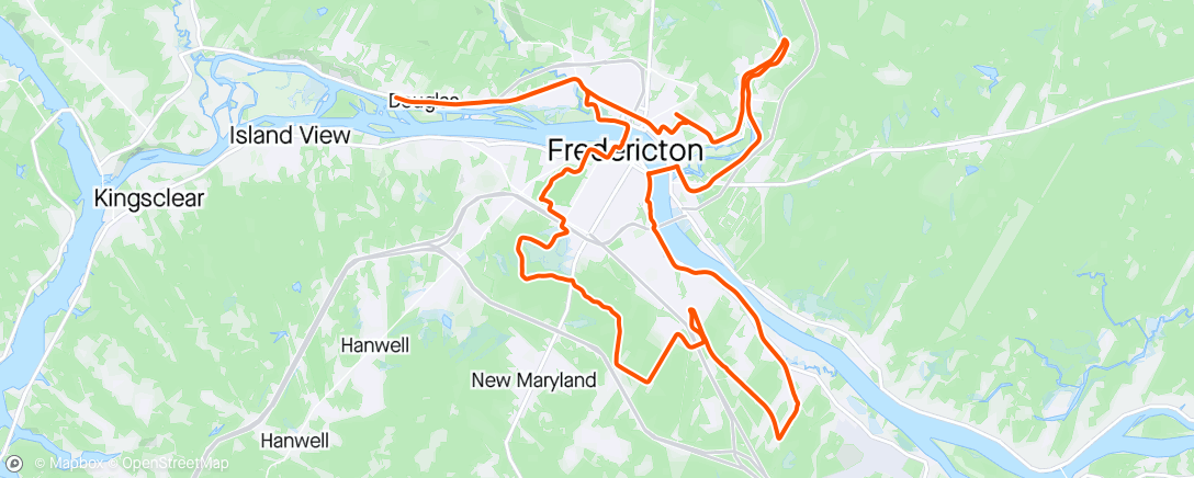 Mapa de la actividad, Gravel Ride