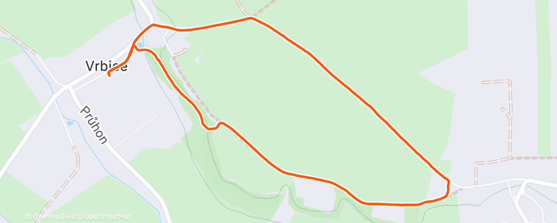 Map of the activity, Morning Run
