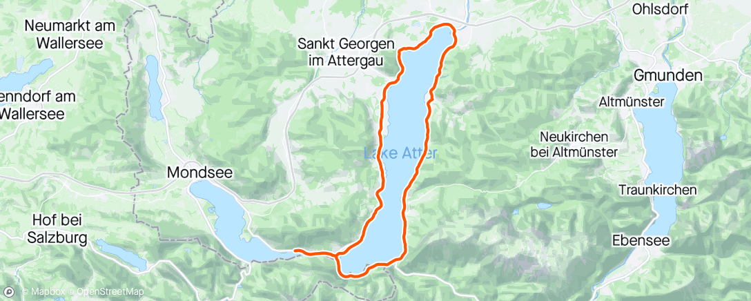 Map of the activity, Bikeday am Attersee 🚲 | 🚗❌ .. Muskelkater ausradeln