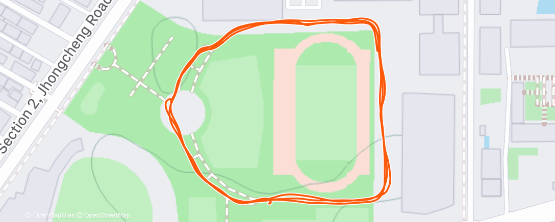 Map of the activity, 1.5 w/ Miles